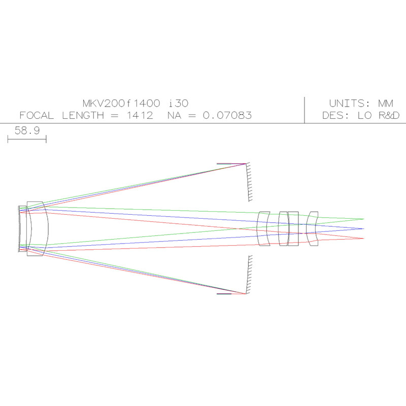 LOic Telescopio KC 200/2000 MKV i44