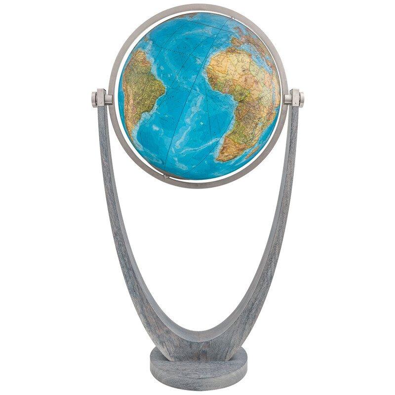 Columbus Globo terráqueo de pie Duo roble / acero inoxidable 77 cm