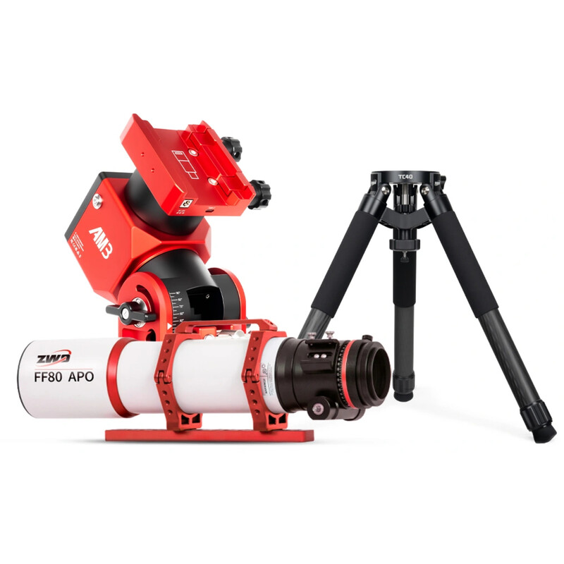 ZWO Refractor apocromático AP 80/600 FF80 AM3N TC40