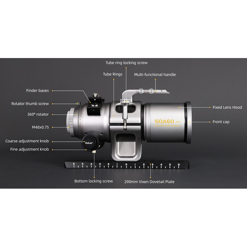 Askar Refractor apocromático AP 60/276 SQA60 Pro