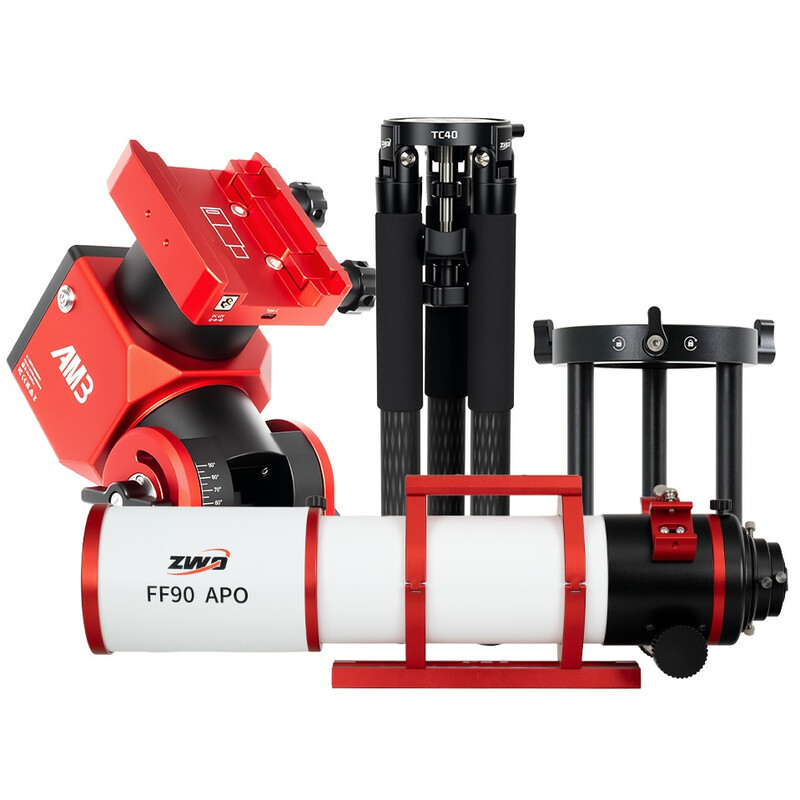ZWO Refractor apocromático AP 90/609 FF90 AM3N+PE160+TC40