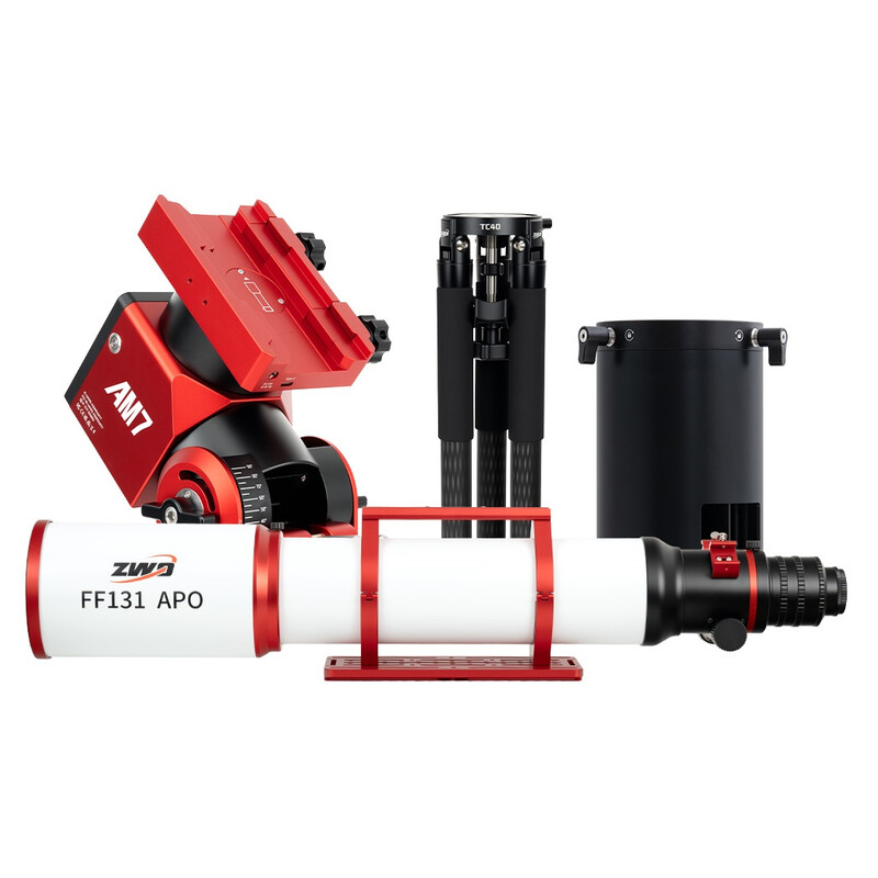 ZWO Refractor apocromático AP 131/983 FF131 AM7+PE200+TC40