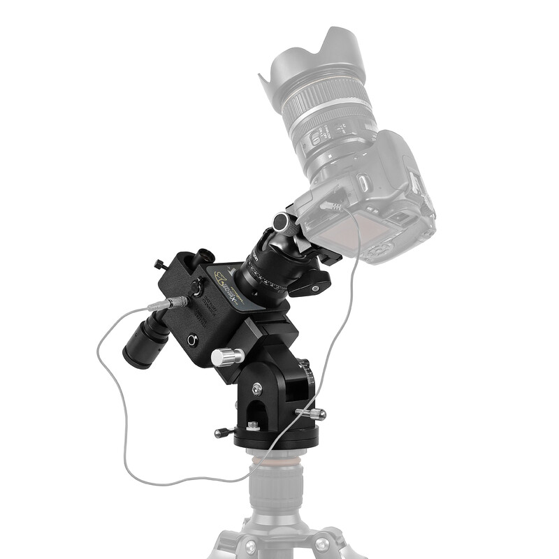 Omegon Montura Kit Segugio Tracker con rótula de trípode esférica, cuñas ecuatoriales Deluxe y buscador de polo