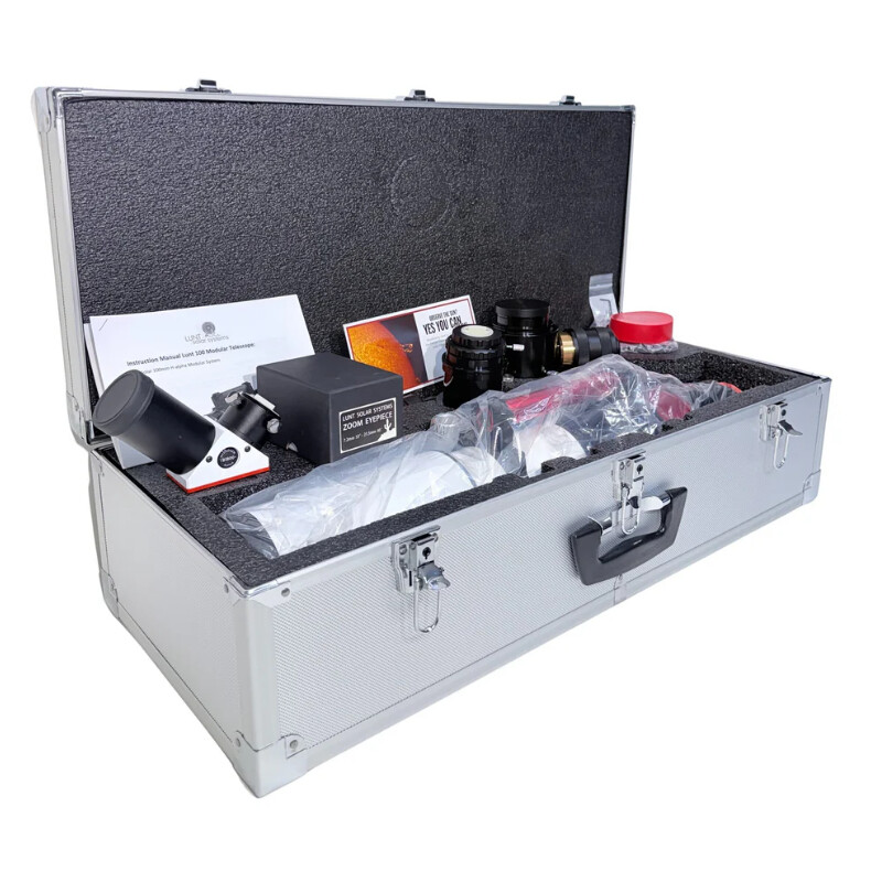 Lunt Solar Systems Telescopio solar ST 100/700 LS100MT Ha / B1800 PT DS Premium PLUS Kit
