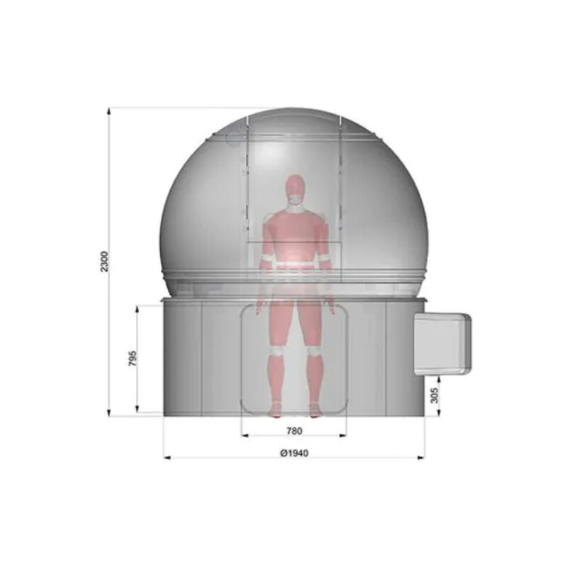 ScopeDome Cúpula de observatorio de 2 m de diámetro H80